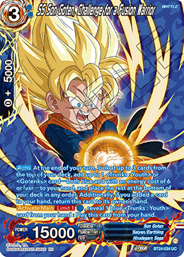 SS Son Goten, Challenge for a Fusion Warrior