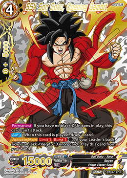 SS4 Son Goku, Opening Gambit