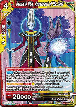 Beerus & Whis, Amusement of the Gods