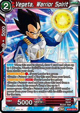 Vegeta, Warrior Spirit