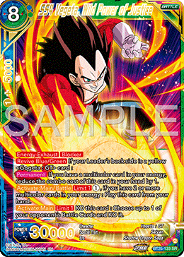 SS4 Vegeta, Wild Power of Justice